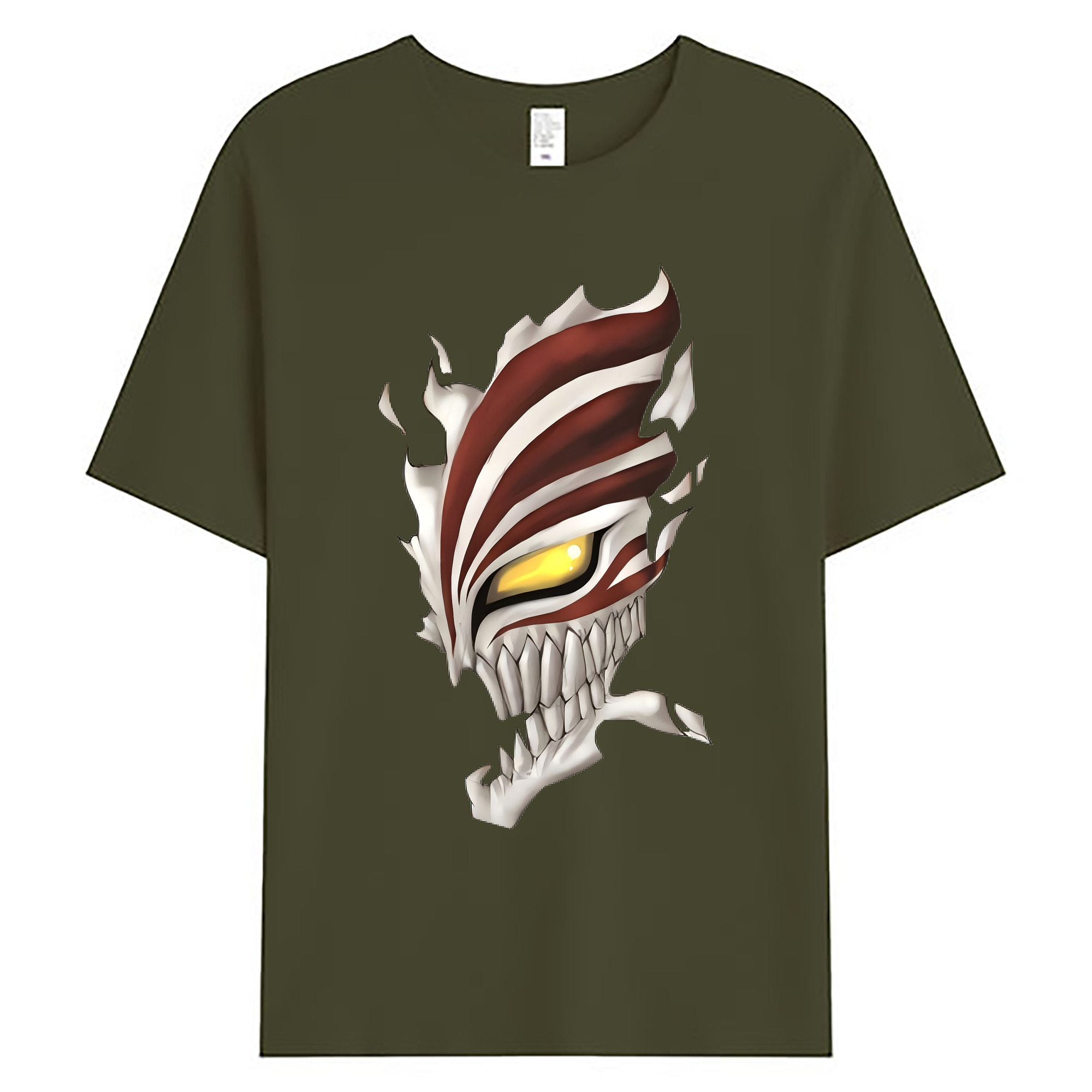 （画像用） ブリーチ 黒崎一護（くろさき いちご）BLEACH Kurosaki Ichigo 綿100％ メンズ半袖Tシャツ｜肌触りやわらか＆通気性